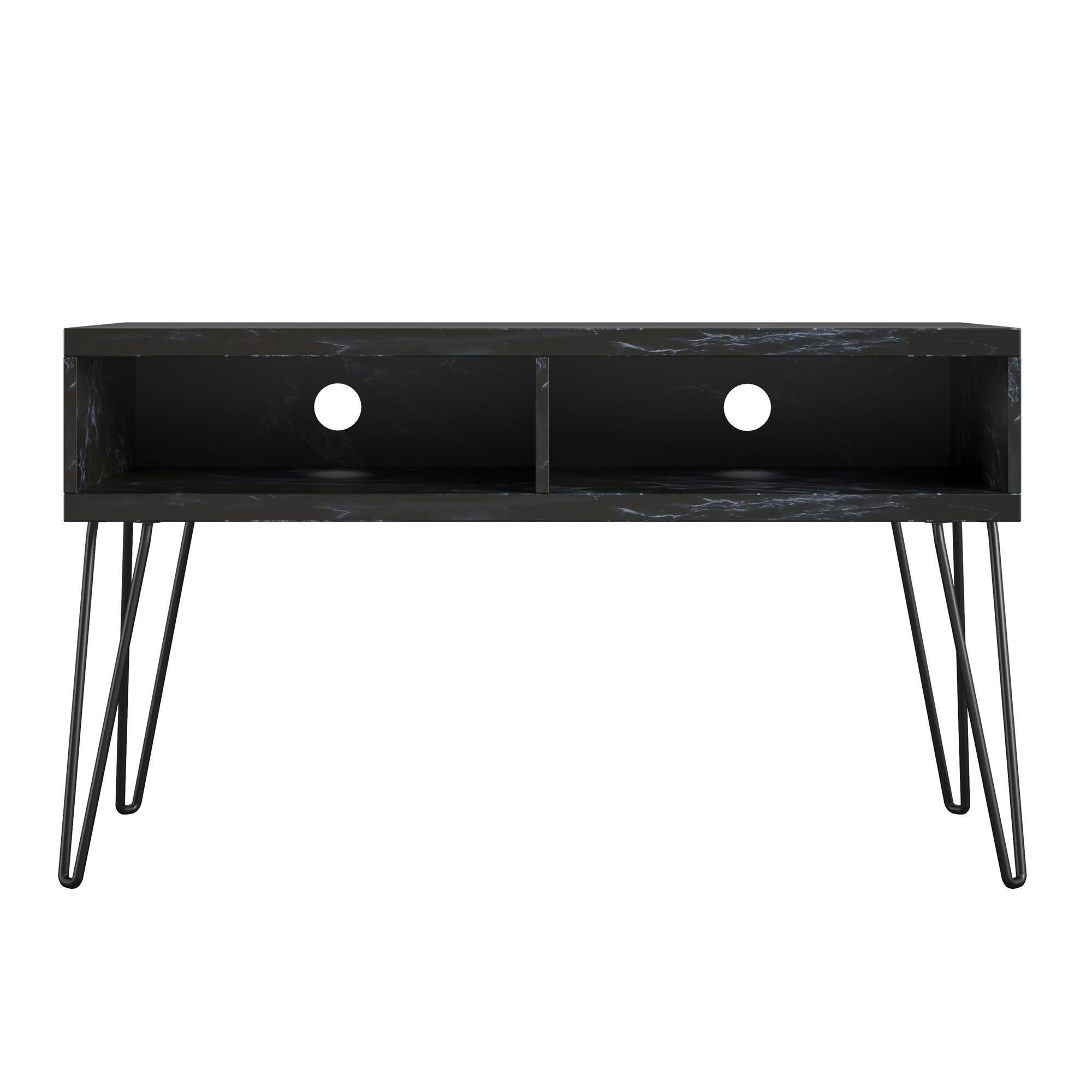 Lowboard Athena Schwarz B: 105 cm - Schwarz, Design, Holzwerkstoff/Metall (105/62/49cm) - MID.YOU