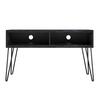 Lowboard Athena Schwarz B: 105 cm - Schwarz, Design, Holzwerkstoff/Metall (105/62/49cm) - MID.YOU
