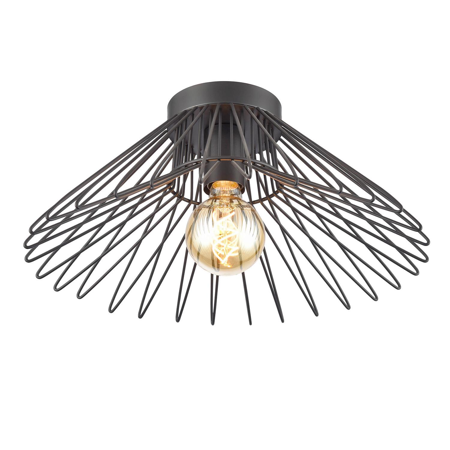 Deckenleuchte 5069/PLG - Schwarz, KONVENTIONELL, Metall (60/60/22cm)