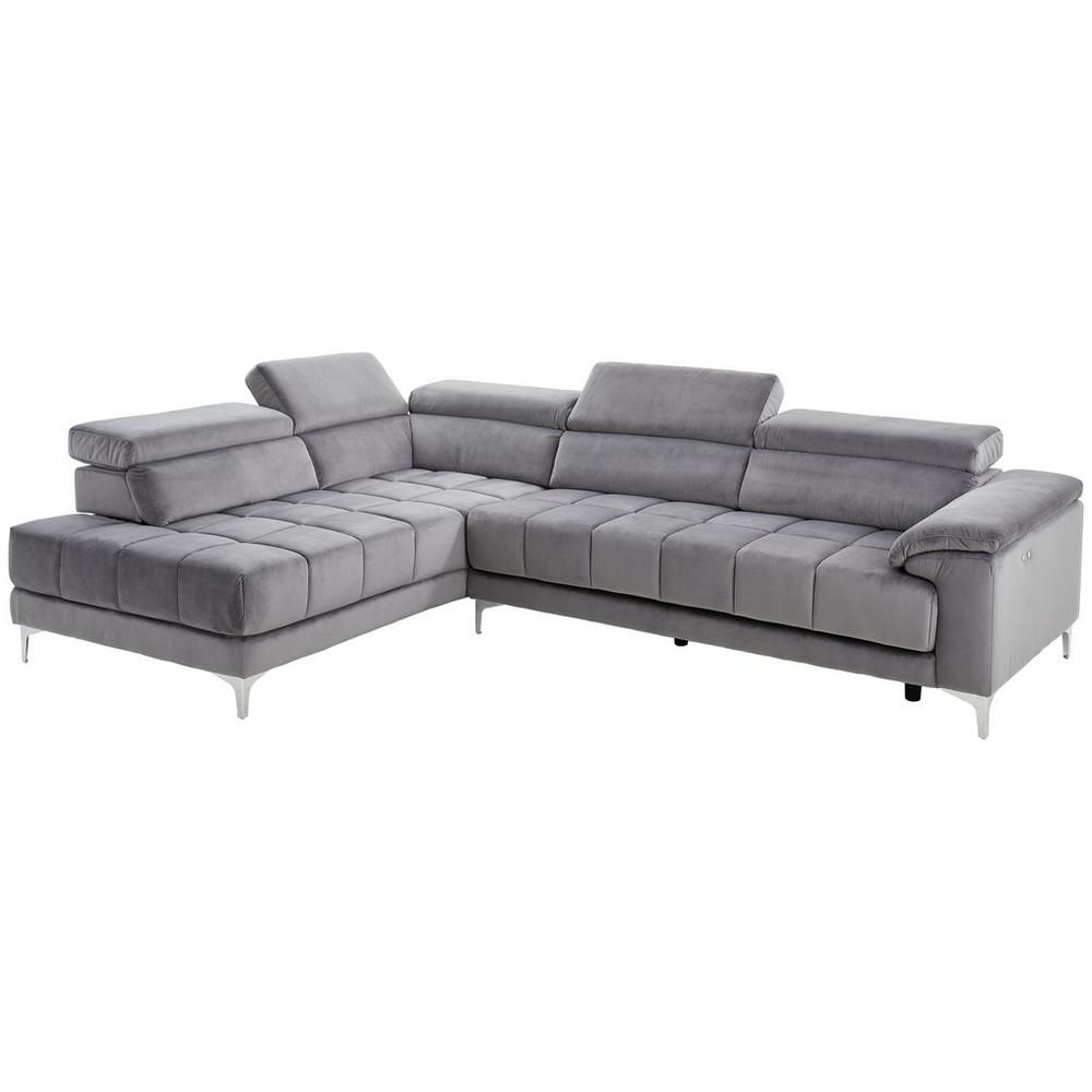 Rohová Nastaviteľná Sedačka Susi, Tmavosivá