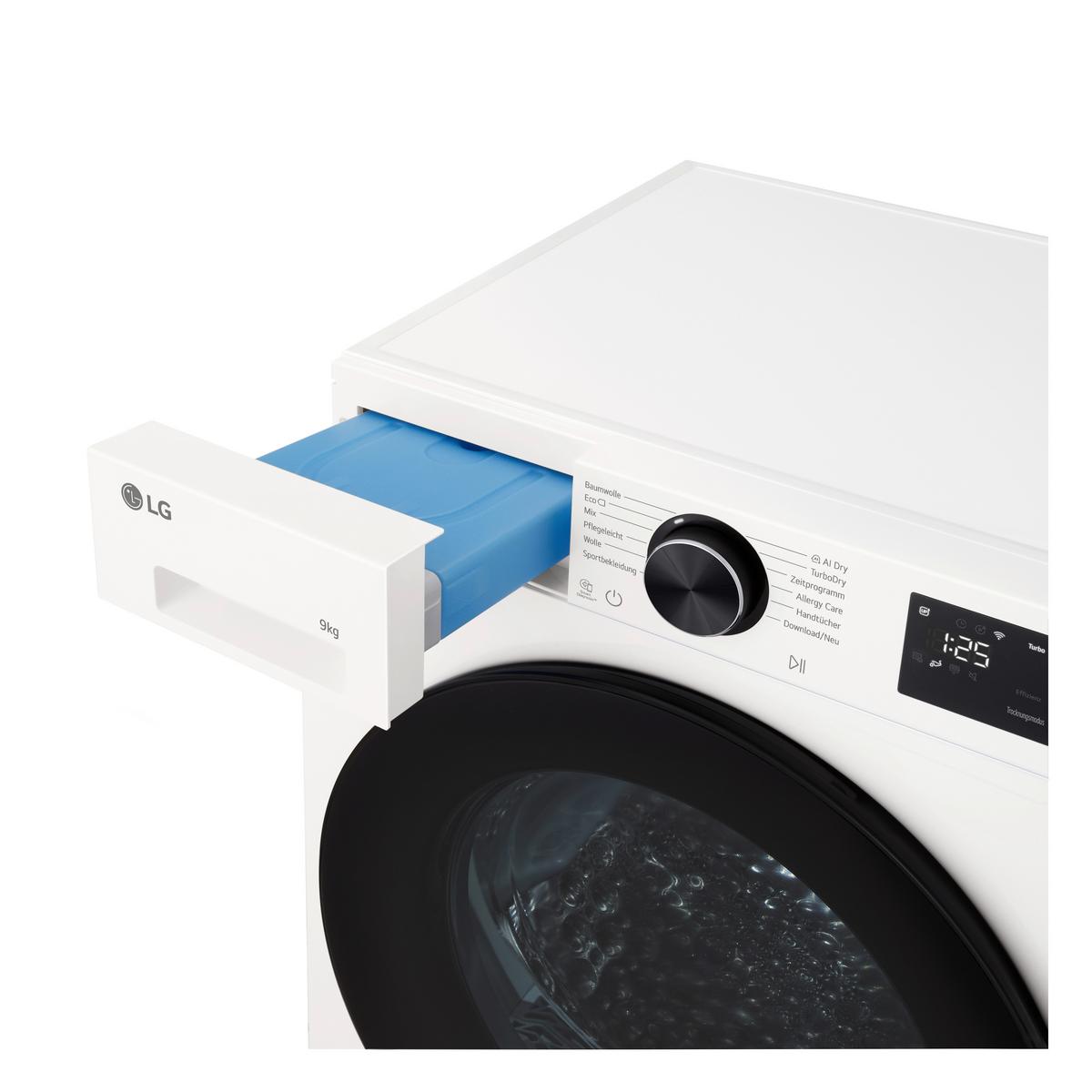 Wärmepumpentrockner Rt90x7 Füllmenge ca. 9kg - Weiß, Basics, Metall (60/85/66cm) - LG