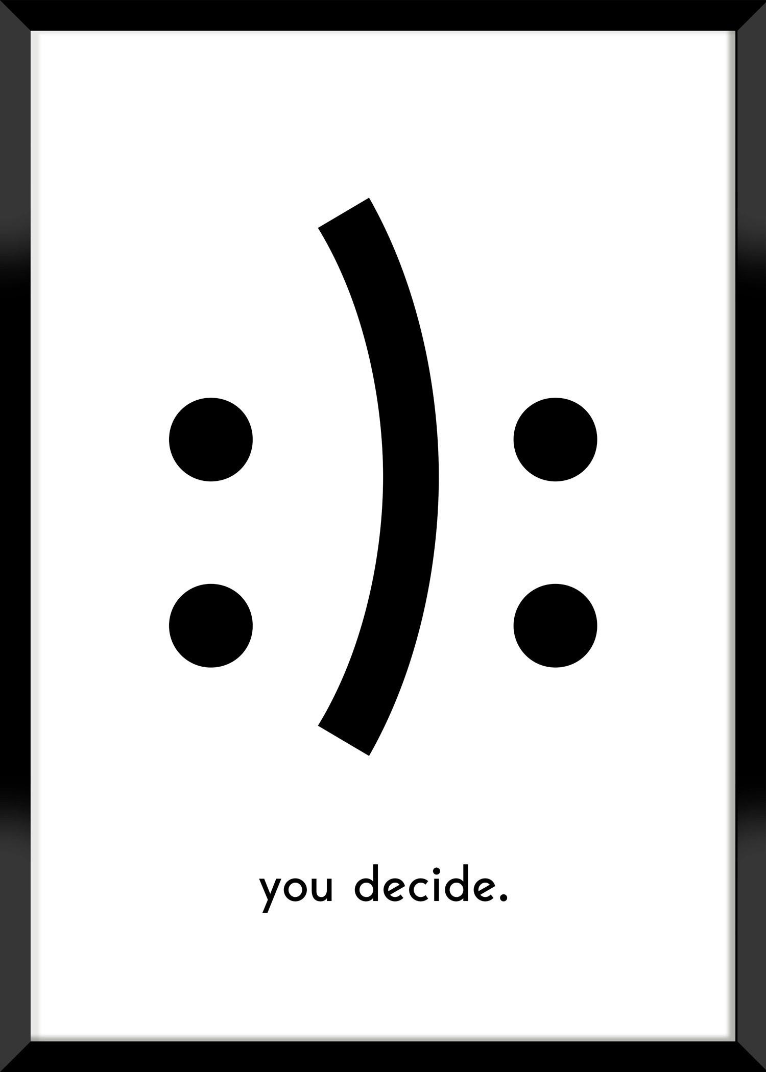 Obraz Vous, 30/40cm - bílá/černá, kompozitní dřevo/papír (30/40cm) - Modern Living