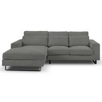 Ecksofa Bolivia Grau S: 276x183 cm - Beige/Schwarz, Basics, Holzwerkstoff/Textil (276/183cm) - MID.YOU
