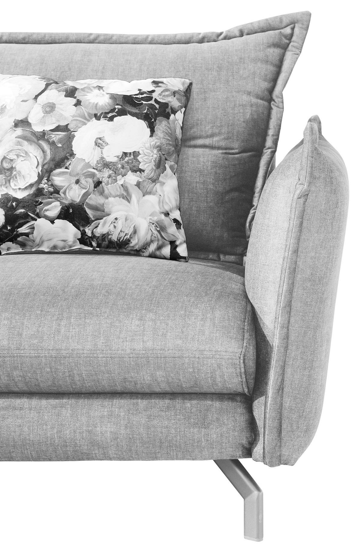 Ecksofa mit Armteilverstellung Lava, Beige, S: 255x180 cm - Beige/Schwarz, MODERN, Textil (255/180cm) - Livetastic