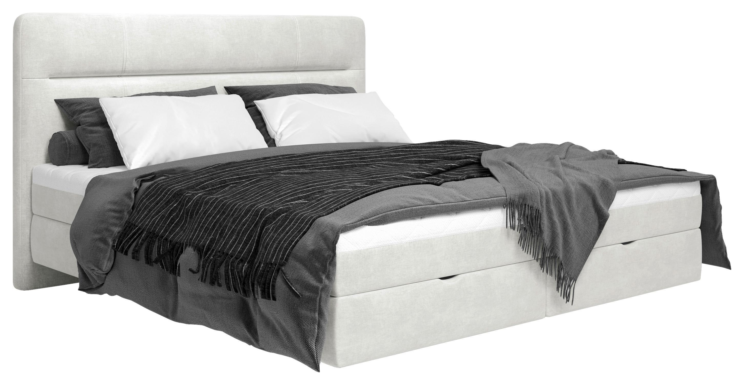 Boxbett Adriano 180x200 Cm Creme - Creme, MODERN, Holz/Holzwerkstoff (180/200cm) - MID.YOU
