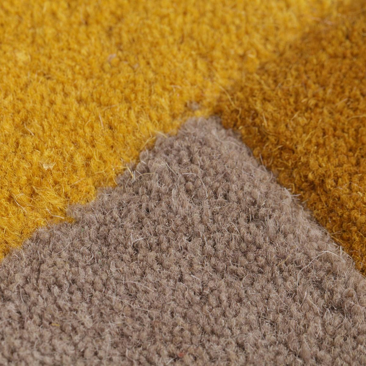 Wollteppich Naturfarben 230x60 cm - Gelb/Naturfarben, Basics, Textil (230/60cm)