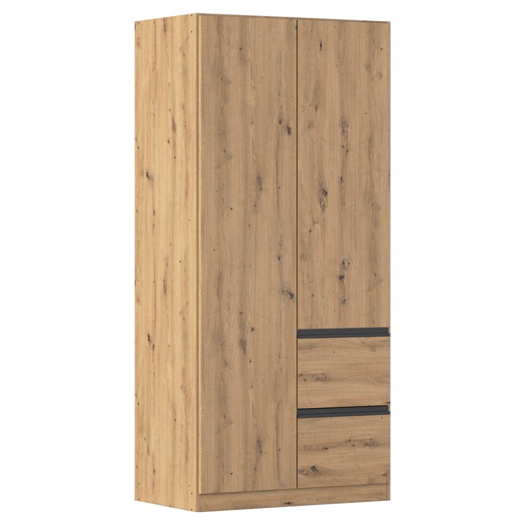 Drehtürenschrank Costa Eiche Artisan Dekor B: 91 cm