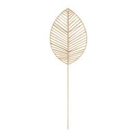 Dekoračný list Naila, V: 110cm - prírodná farba, Basics, kov/papier (34/110/1cm) - Modern Living