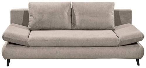 2-sitzer-sofa Mit Schlaffunktion Sunny B: 212 Cm - Beige/Schwarz, KONVENTIONELL, Holzwerkstoff/Textil (212/88/101cm) - MID.YOU