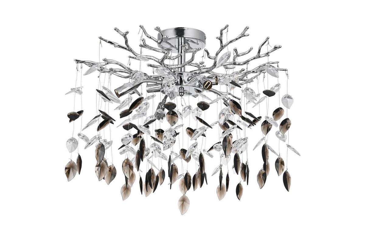 STROPNÉ SVIETIDLO MONI - číra/sivá, Modern, kov/plast (60/60/46cm) - Mömax