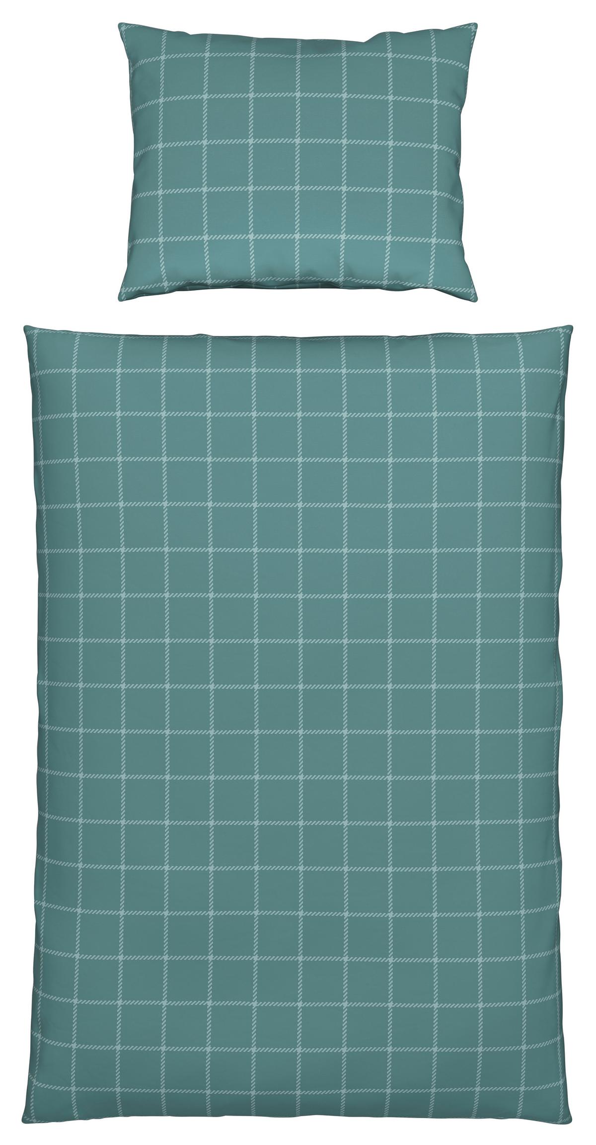 POSTEĽNÁ BIELIZEŇ KARO ALLOVER - modrá, Konventionell, textil (140/200cm) - Mömax