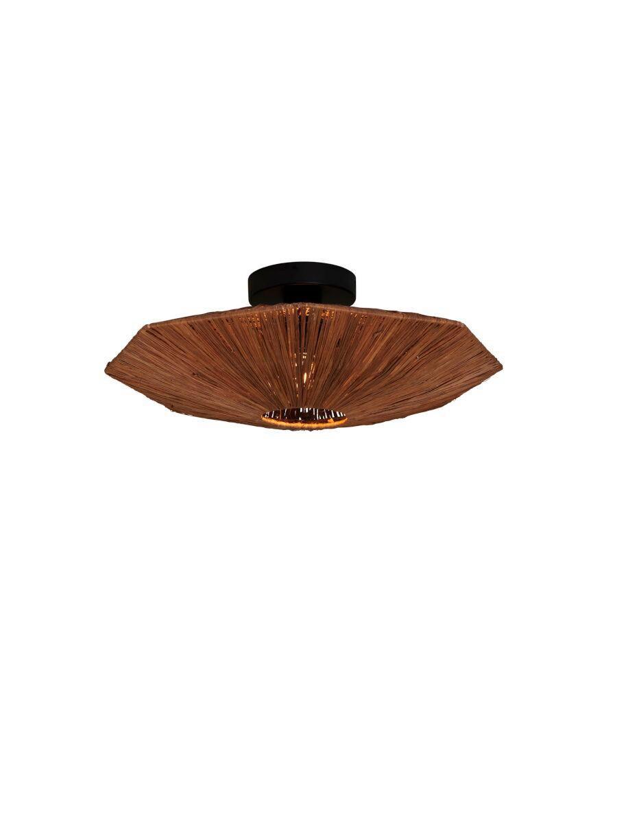 Deckenleuchte Panc011br - Braun, MODERN, Naturmaterialien (45cm) - Good & Mojo