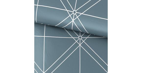 Satin Bettwäsche 140x200 cm Chalene Baumwolle Rauchblau - Blau, ROMANTIK / LANDHAUS, Textil (140/200cm) - James Wood