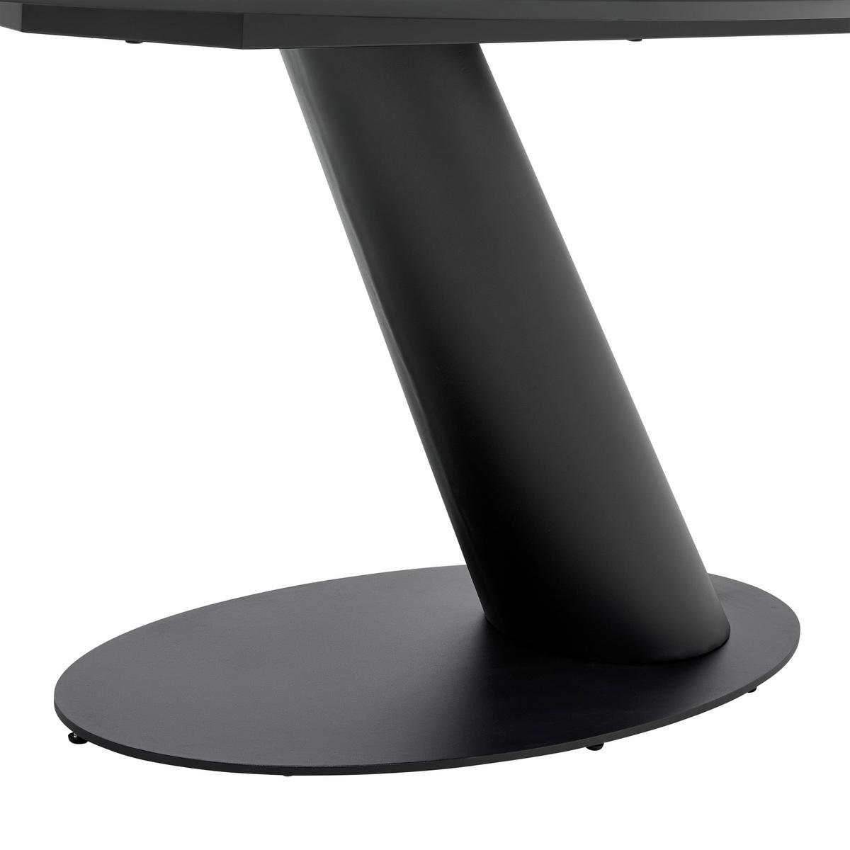 JEDÁLENSKÝ STÔL STEVEN 160 - čierna, Design, kov/kompozitné drevo (160/76/95cm) - Mömax