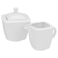 Milch- Zuckerset Victoria Porzellan Weiß - Weiß, Basics, Keramik - Creatable