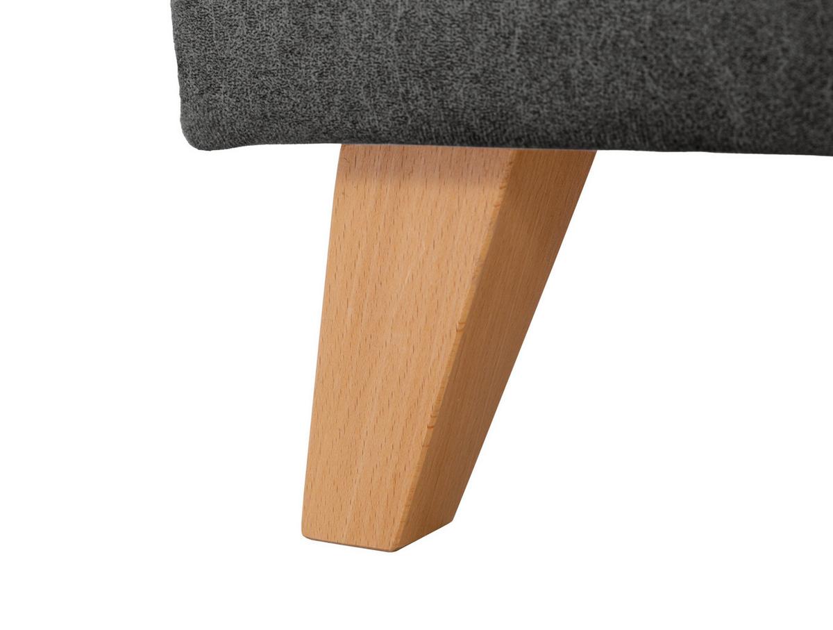 Eckschlafsofa Lars Grau S: 223/161 Cm - Kernbuche/Grau, Design, Textil (223/161cm) - MID.YOU