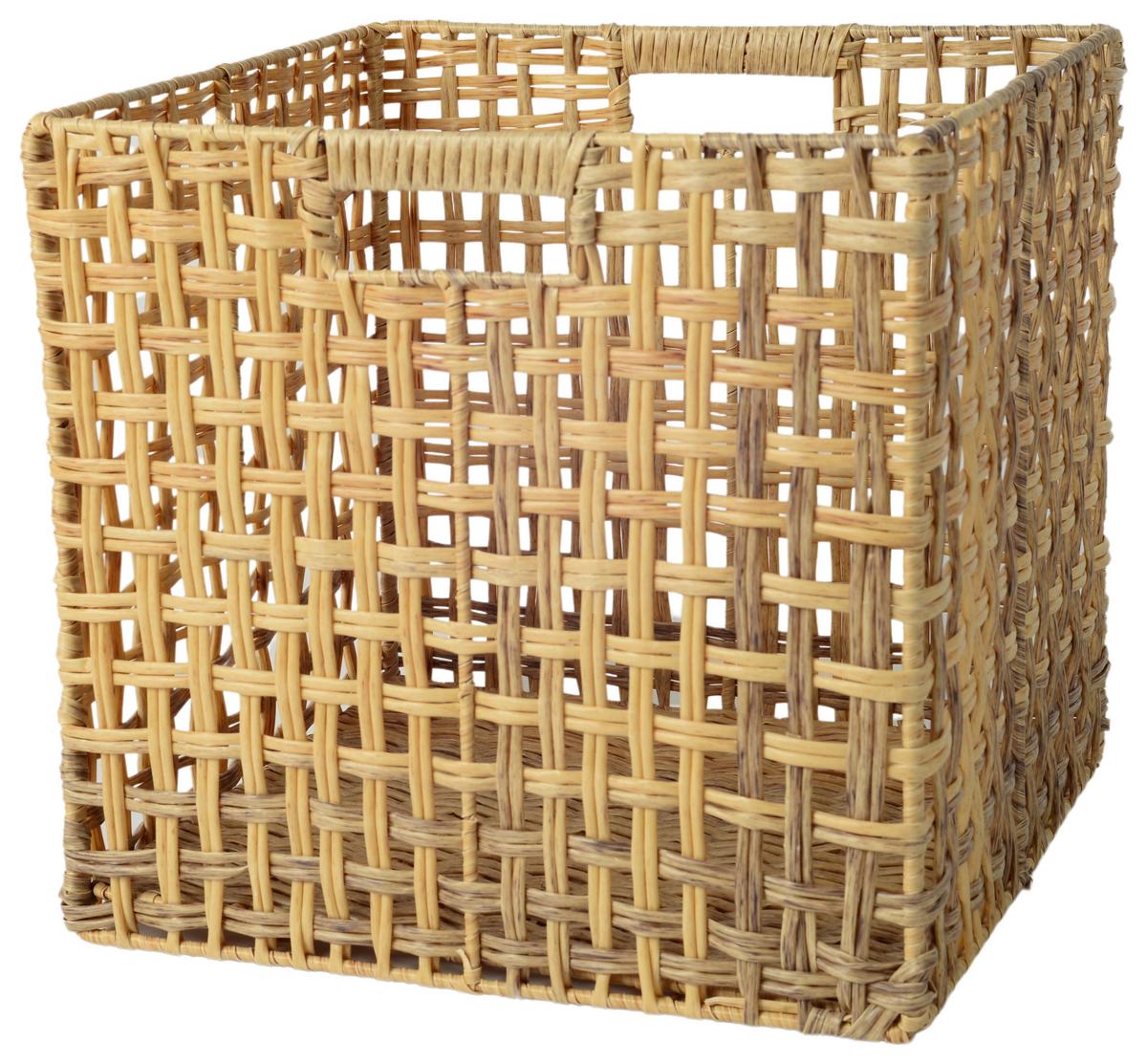 Koš COSIMO š/v/h: 32/30/29 cm - přírodní barvy, kov/plast (32/30/29cm) - Mömax