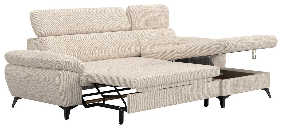 Sarokkanapé Hudson - textil (261/166cm)