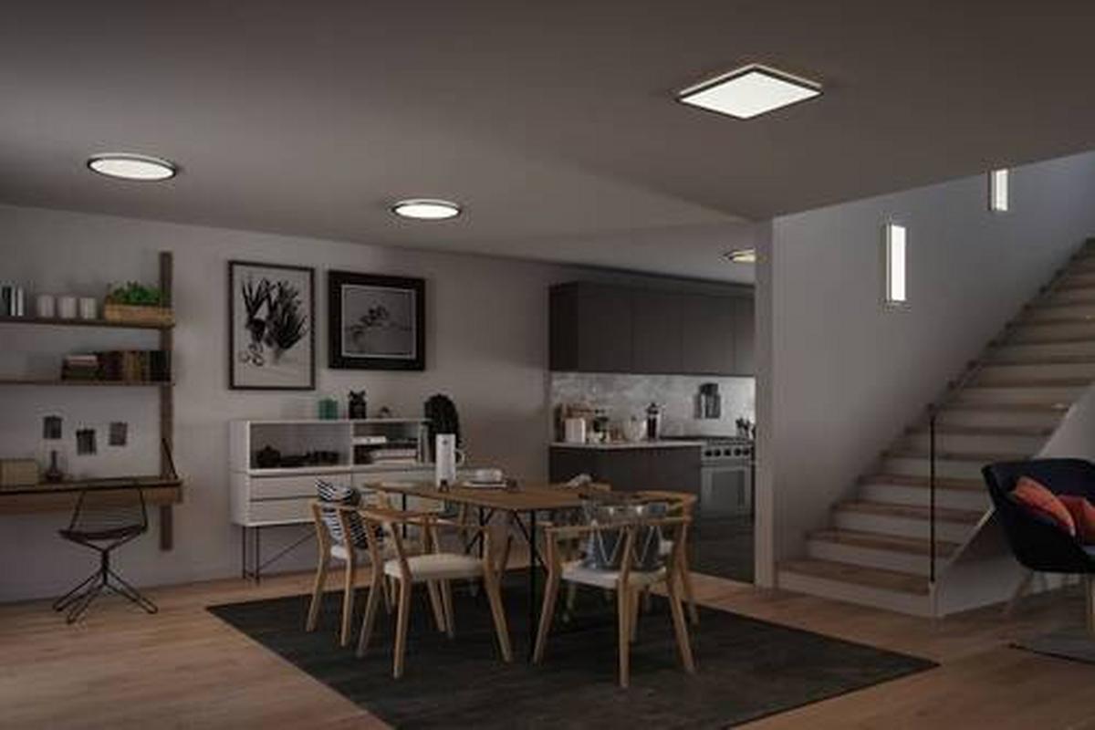 LED-Paneel L: 58 cm dimmbar - Chromfarben, Basics, Kunststoff (58cm) - Paulmann