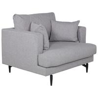 Sessel Sofia - Schwarz/Grau, Design, Textil (104/82/92cm) - Livetastic