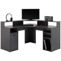 Gamingtisch Mx 201 Eck-Computertisch - Anthrazit, Trend, Holzwerkstoff (138,6/90,3/138,6cm) - MID.YOU