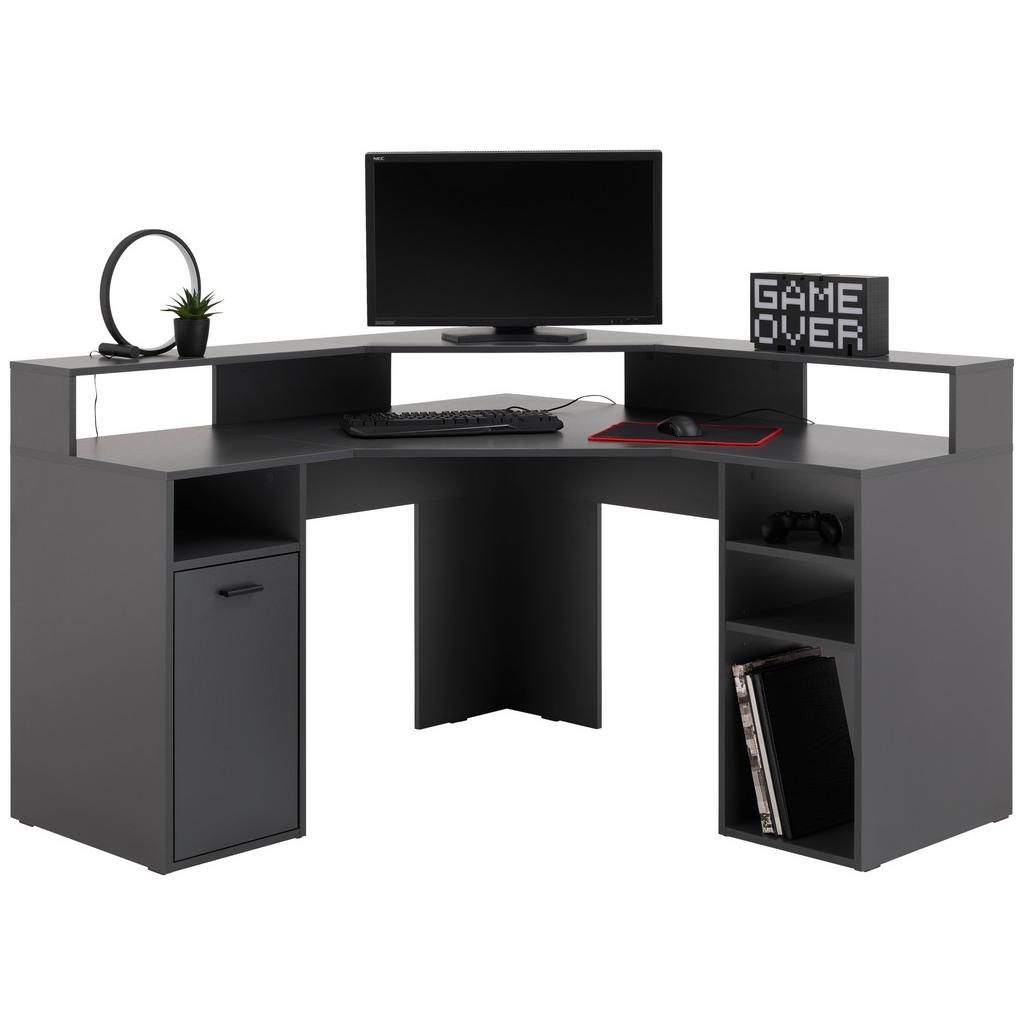 Gamingtisch B 138,6cm H 90,3cm Anthrazit