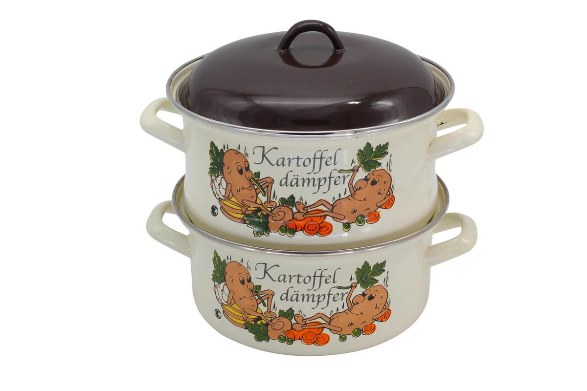 Gemüsedämpfer Braun D: 20 cm Rund - Braun, Basics, Metall (20cm)