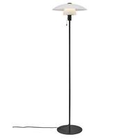 Stehleuchte Verona Weiß D: 40 cm - Schwarz/Weiß, Design, Glas/Metall (40/150cm) - Nordlux