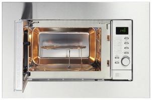 Mikrowelle für die rasche Zubereitung von Speisen Küchenzeile mit Mikrowelle