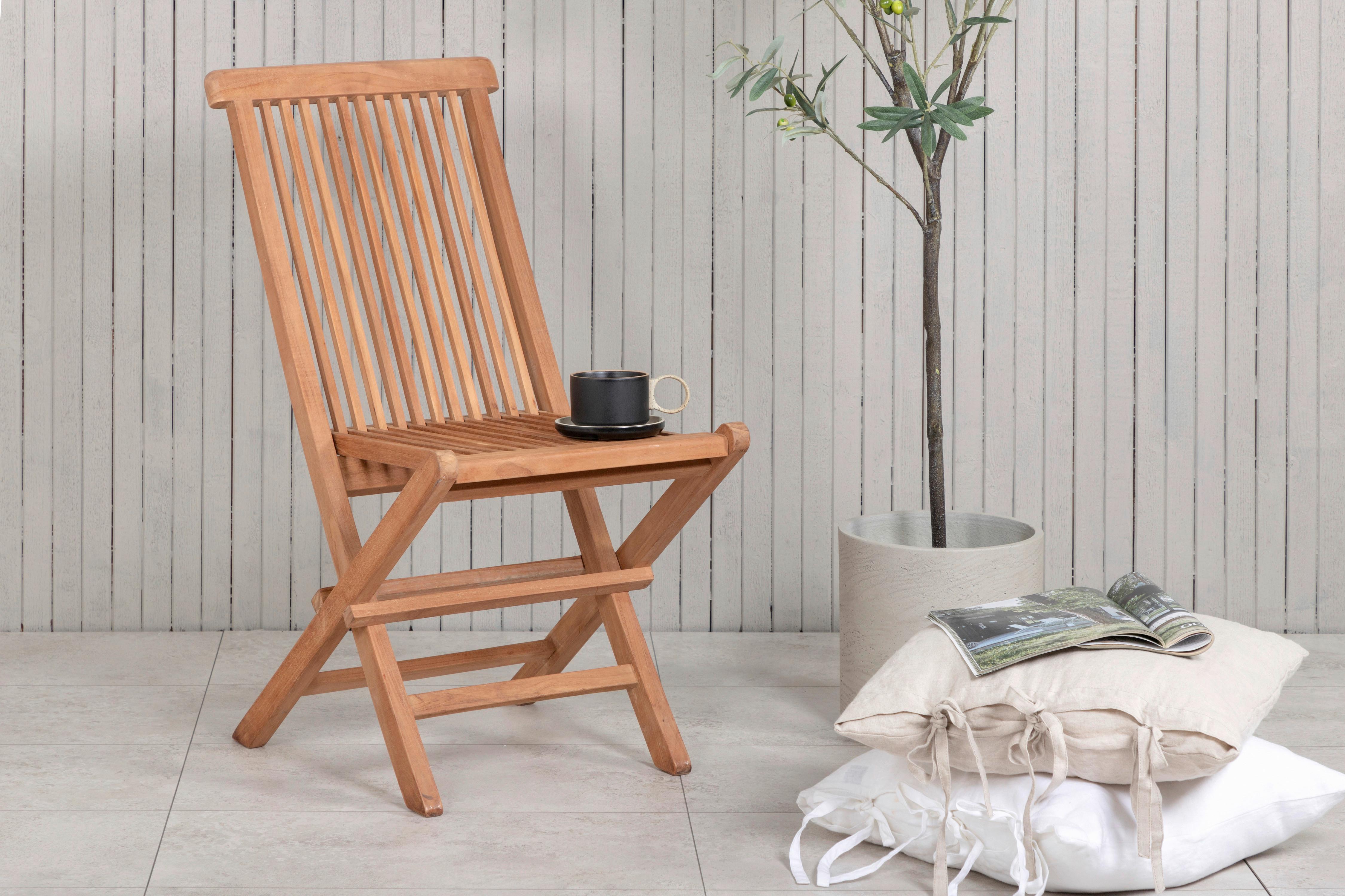 Klappstuhl 2er-set Kenya - Teakfarben, KONVENTIONELL, Holz (47/89/62cm) - Gardenson