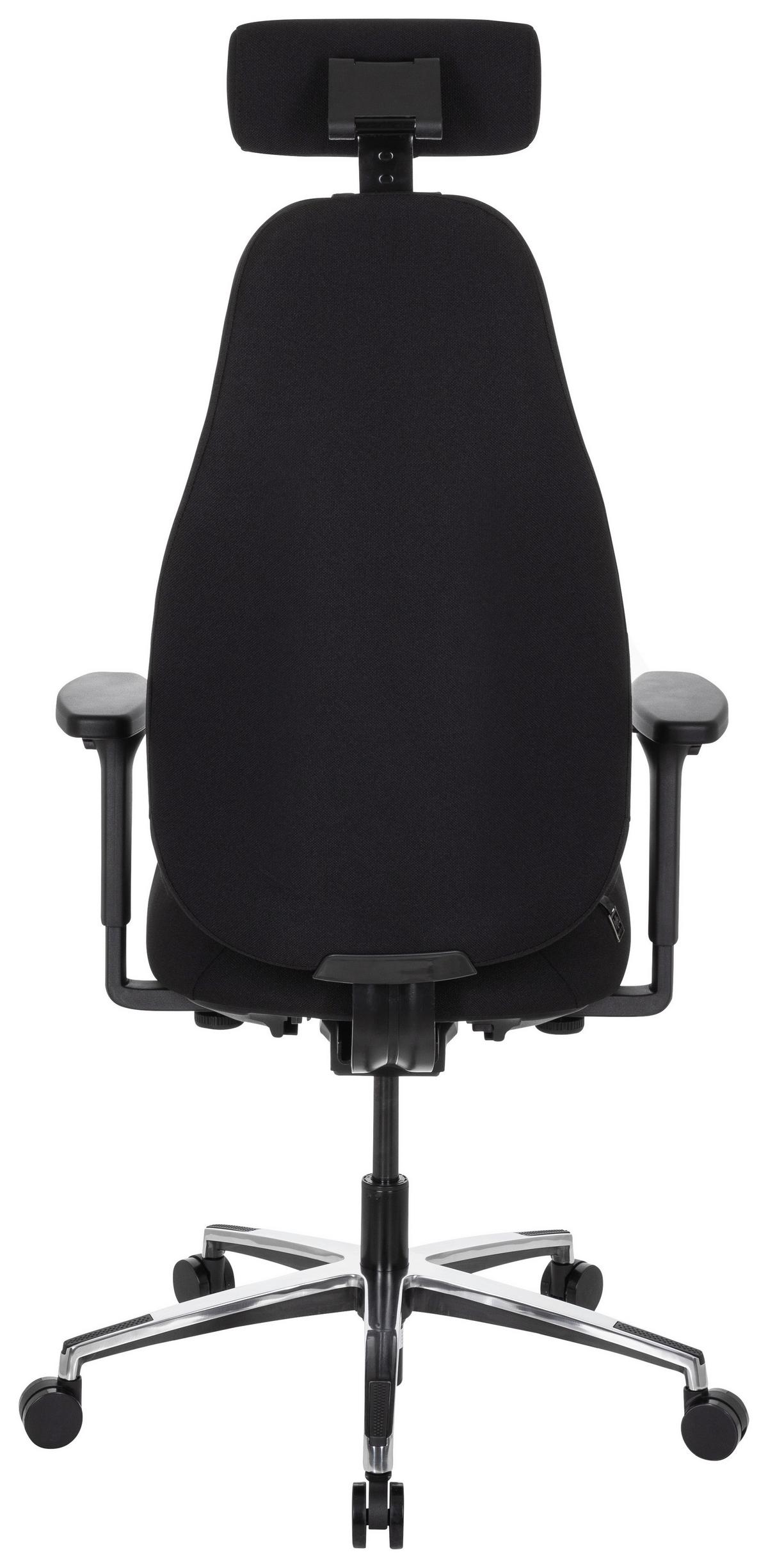 Drehstuhl Resistio Armstützen Schwarz Bis 150kg - Schwarz, MODERN, Kunststoff/Textil (71/140/62cm) - MID.YOU