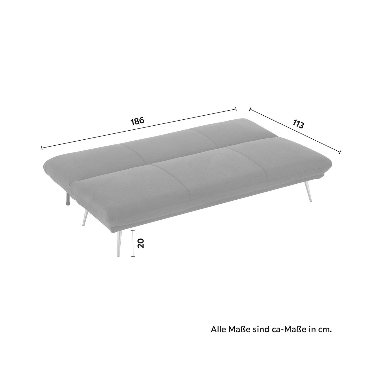 Rozkladacia pohovka BEN tmavosivá - zlatá/tmavosivá, Modern, kov/drevo (186/82/85cm) - Bessagi Home