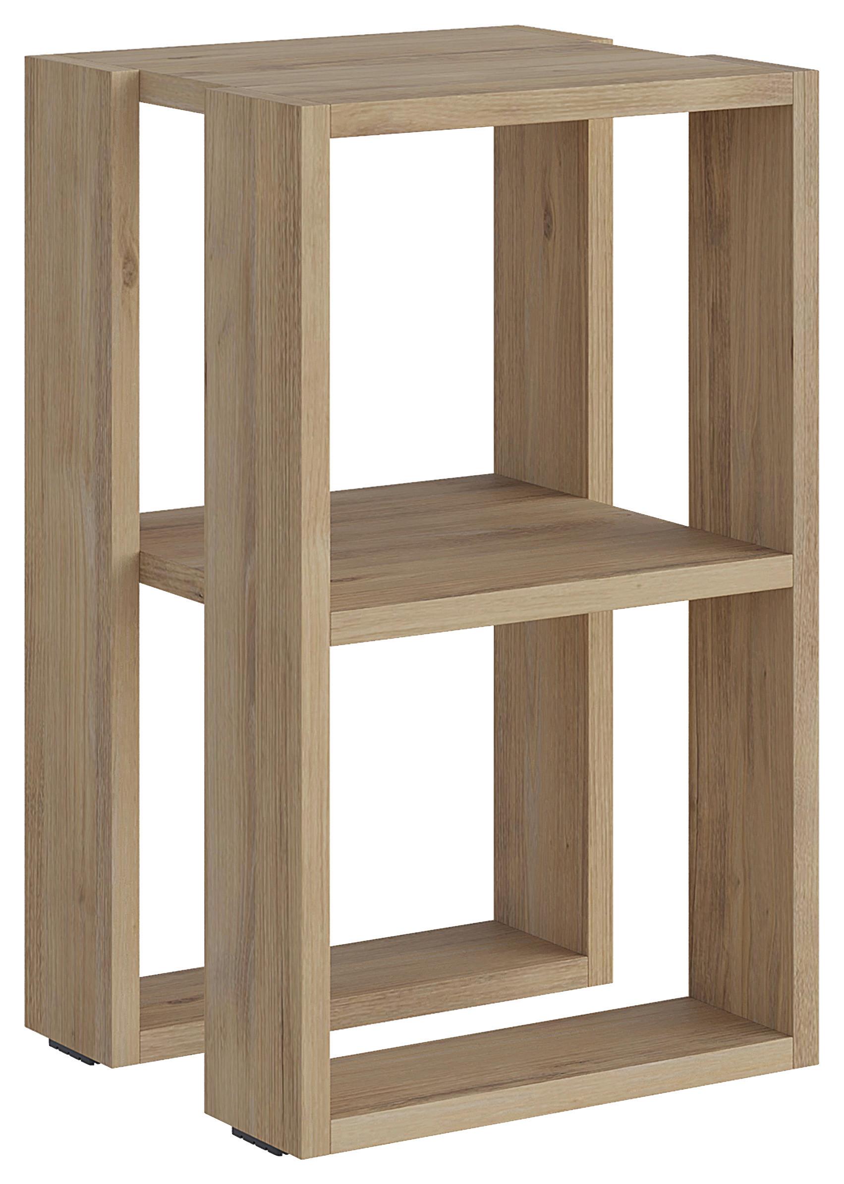 Nachttisch Lonie - Eichefarben, Design, Holzwerkstoff (34/55/30cm) - Livetastic
