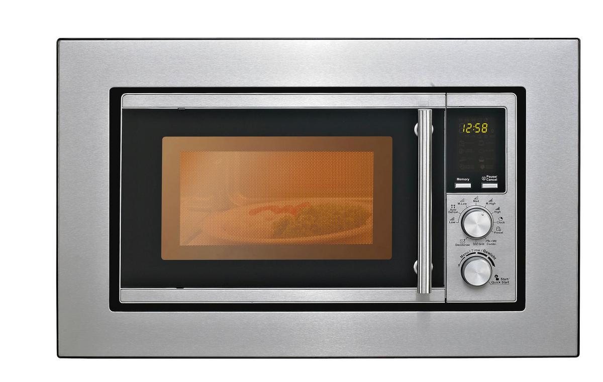 Einbaumikrowelle Ebm-G 880e - Edelstahlfarben, Metall (45,2/29,3/34,6cm) - Silva Homeline