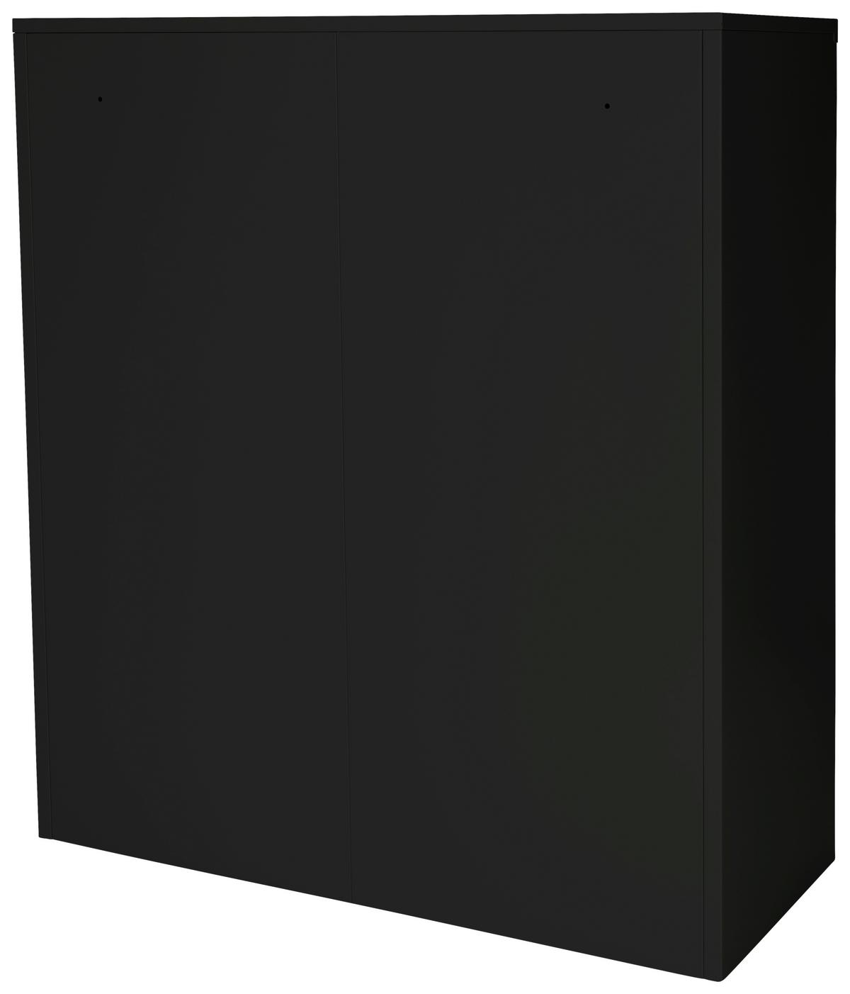 Aktenschrank Color As B: 90 Cm Abschließbar - Schwarz, Basics, Metall (90/105/40cm) - MID.YOU