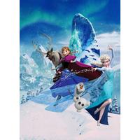 Fototapete Frozen Elsas Magic - Blau, Trend, Textil (200/280cm)