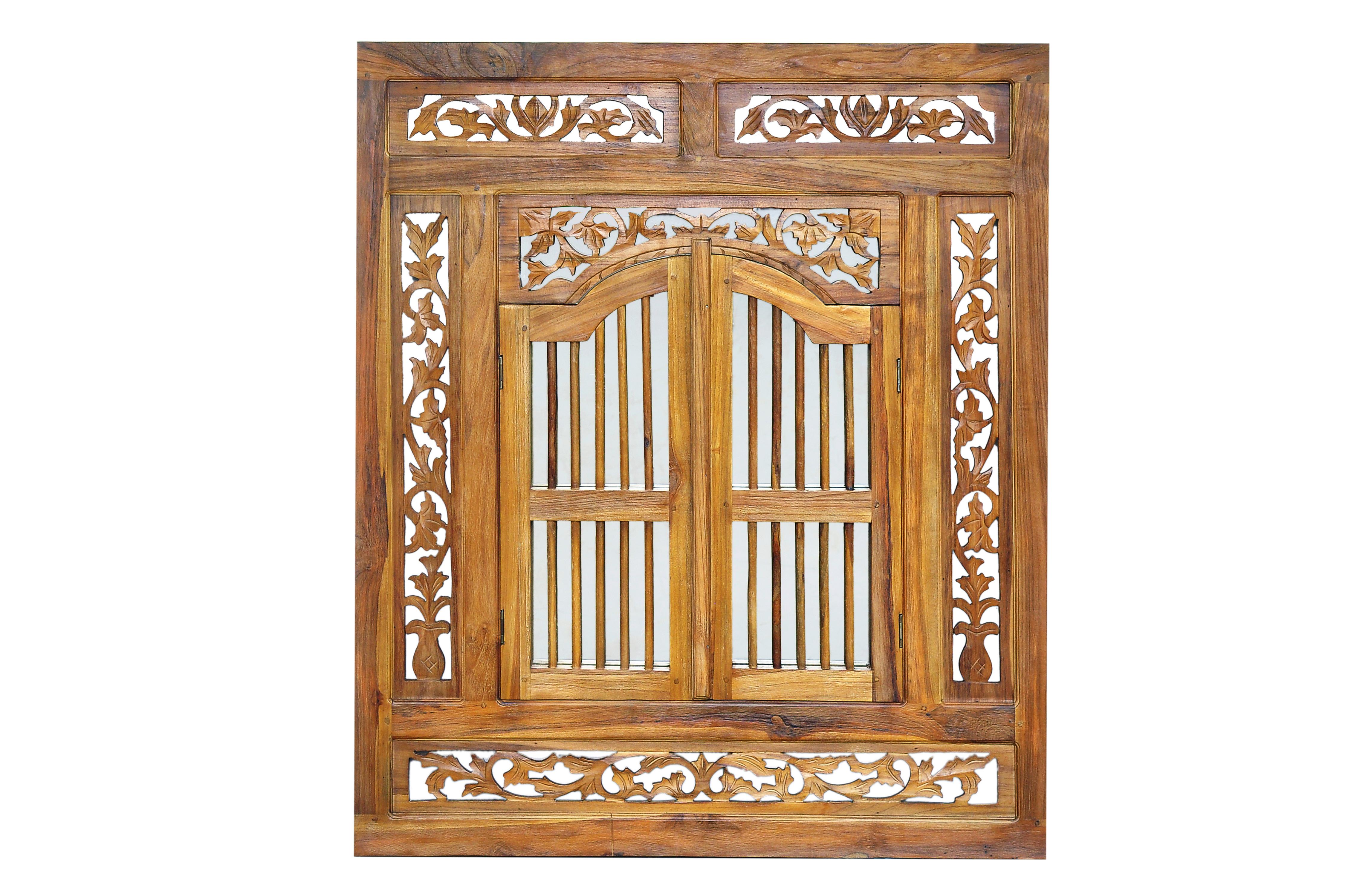 SPIEGEL Naturfarben B: 80cm - Naturfarben, Design, Glas/Holz (80/90/3,5cm) - MID.YOU