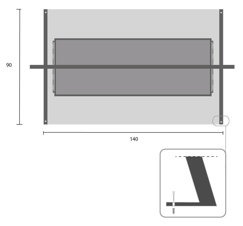 Hollywoodschaukel Kari - Schwarzbraun/Rostfarben, Basics, Metall (178/220/89,5cm) - Gardenson