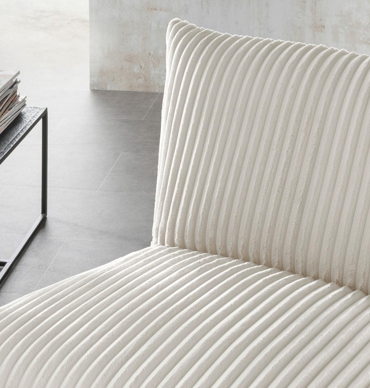 Relaxsessel Cremona Weiß B: 100 Cm - Schwarz/Weiß, Design, Textil (100/78/96cm) - Livetastic