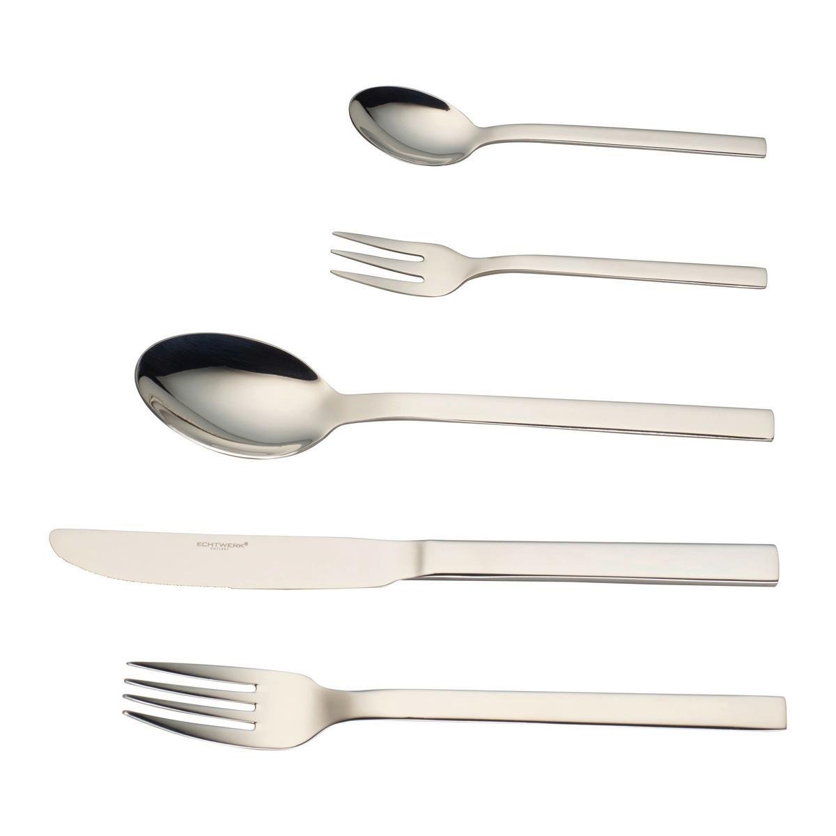 SADA PŘÍBORŮ EW-BS-1130 - barvy stříbra, Basics, kov - Echtwerk