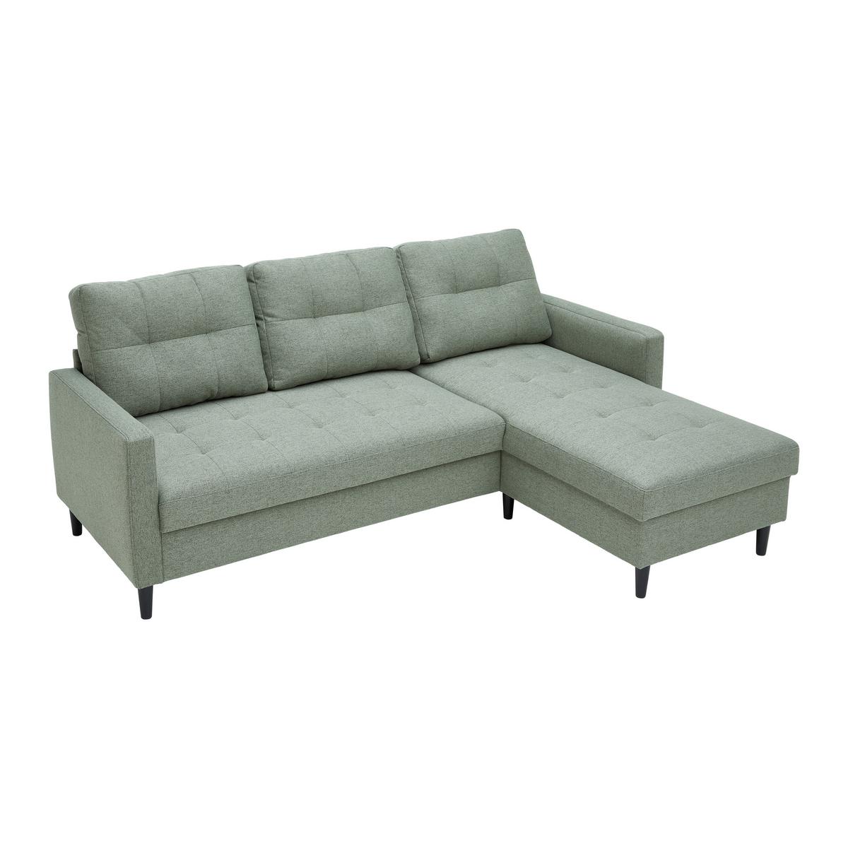 Sedací souprava BERGEN, oboustranná, mátově zelená - mátově zelená, Moderní, kov/dřevo (192/82/138cm) - Based