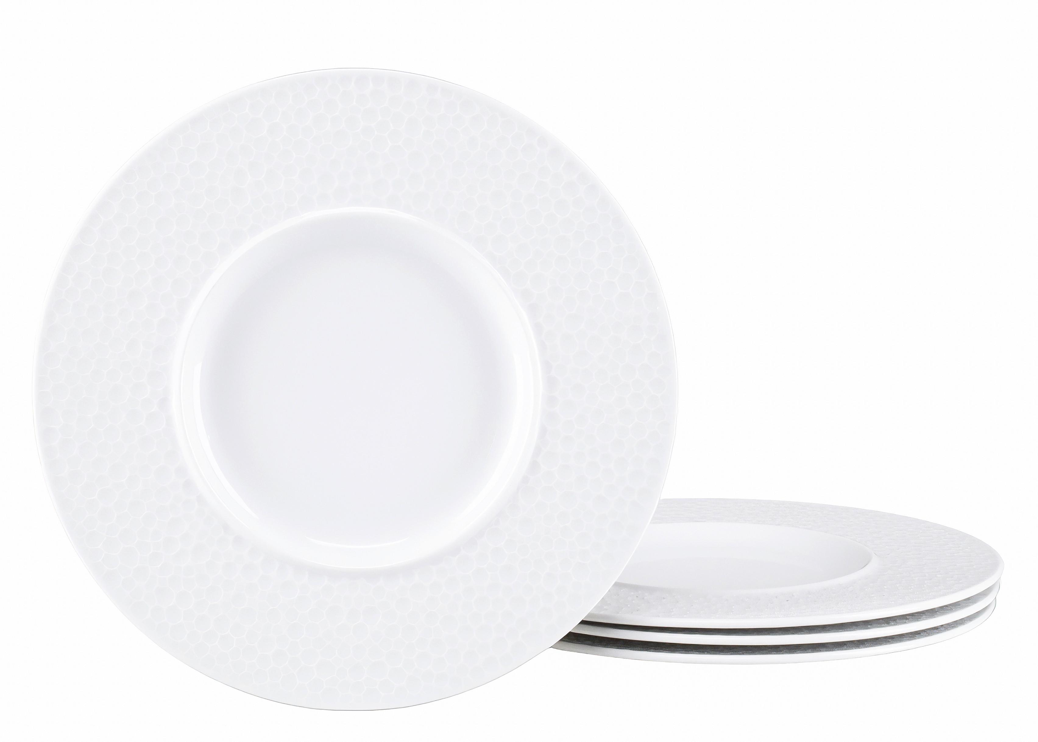 Gourmetteller Porzellan, weiß - Weiß, Basics, Keramik (30/2,5cm) - Creatable