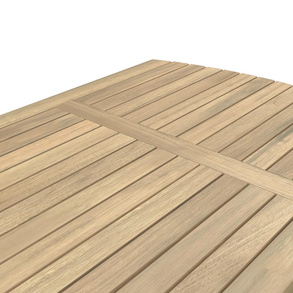 Loungegarnitur Birmingham - Grau/Akaziefarben, MODERN, Holz/Kunststoff (90/43/70cm) - Beldano