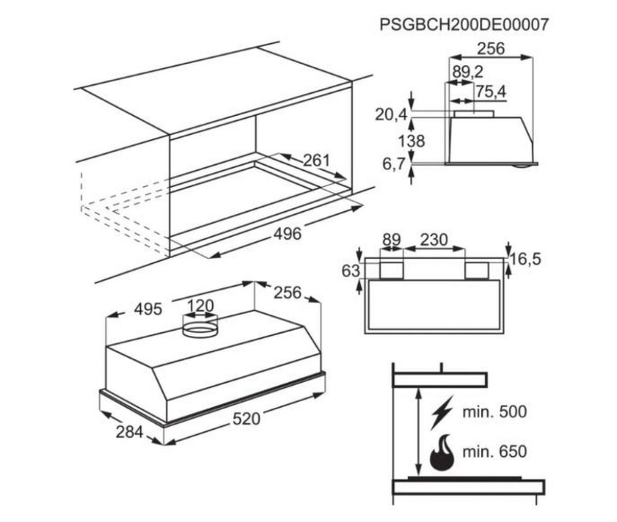 Digestor AEG DGB3523S DGB3523S   (AEG) - (52/13,8-14,5/28,4cm) - AEG