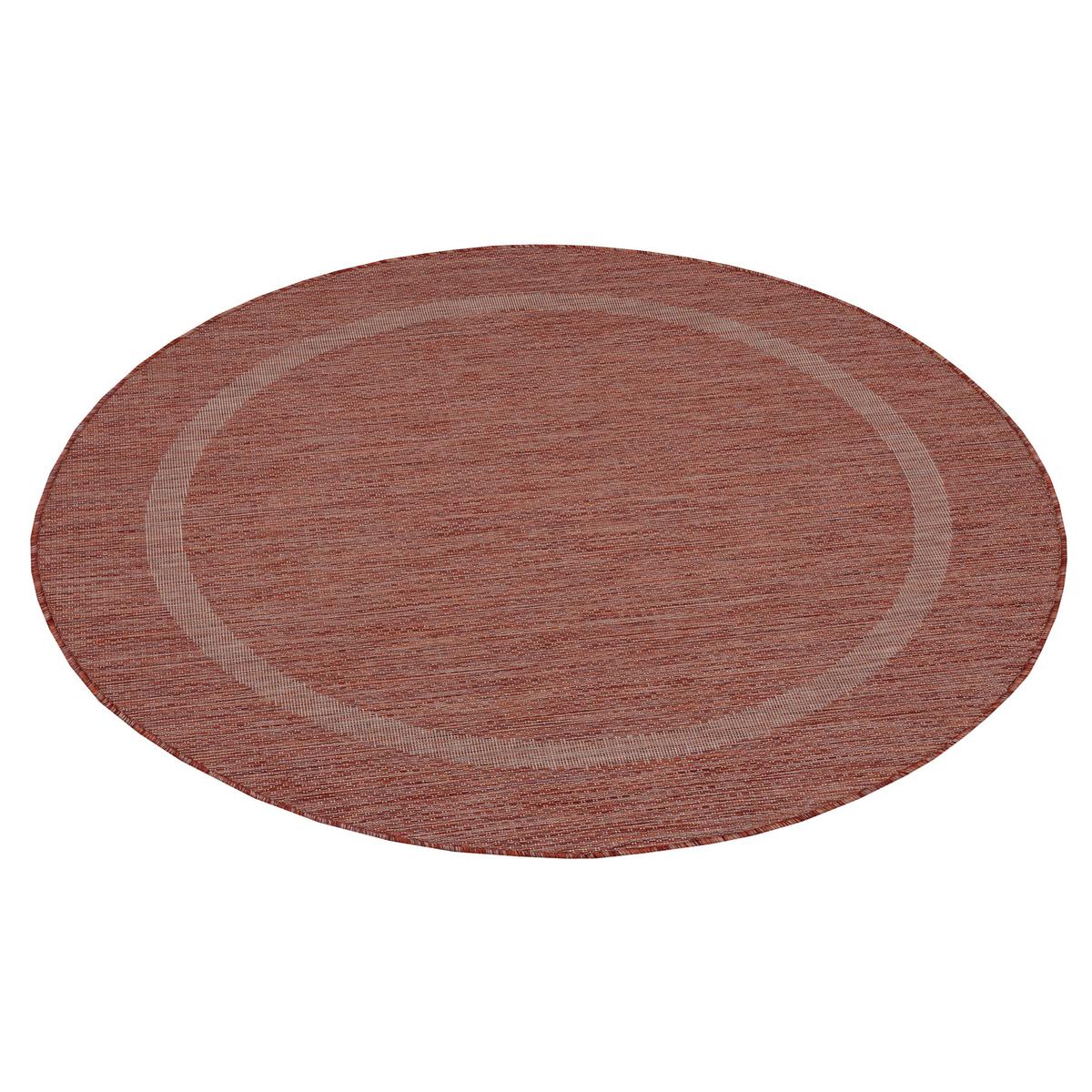 Flachwebteppich Relax - Rot, Basics, Textil (120/120cm) - Novel