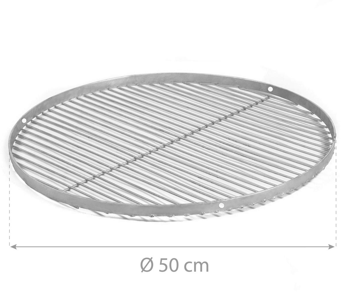 Grillrost Grillrost 50 - Edelstahlfarben, Basics, Metall (50cm)