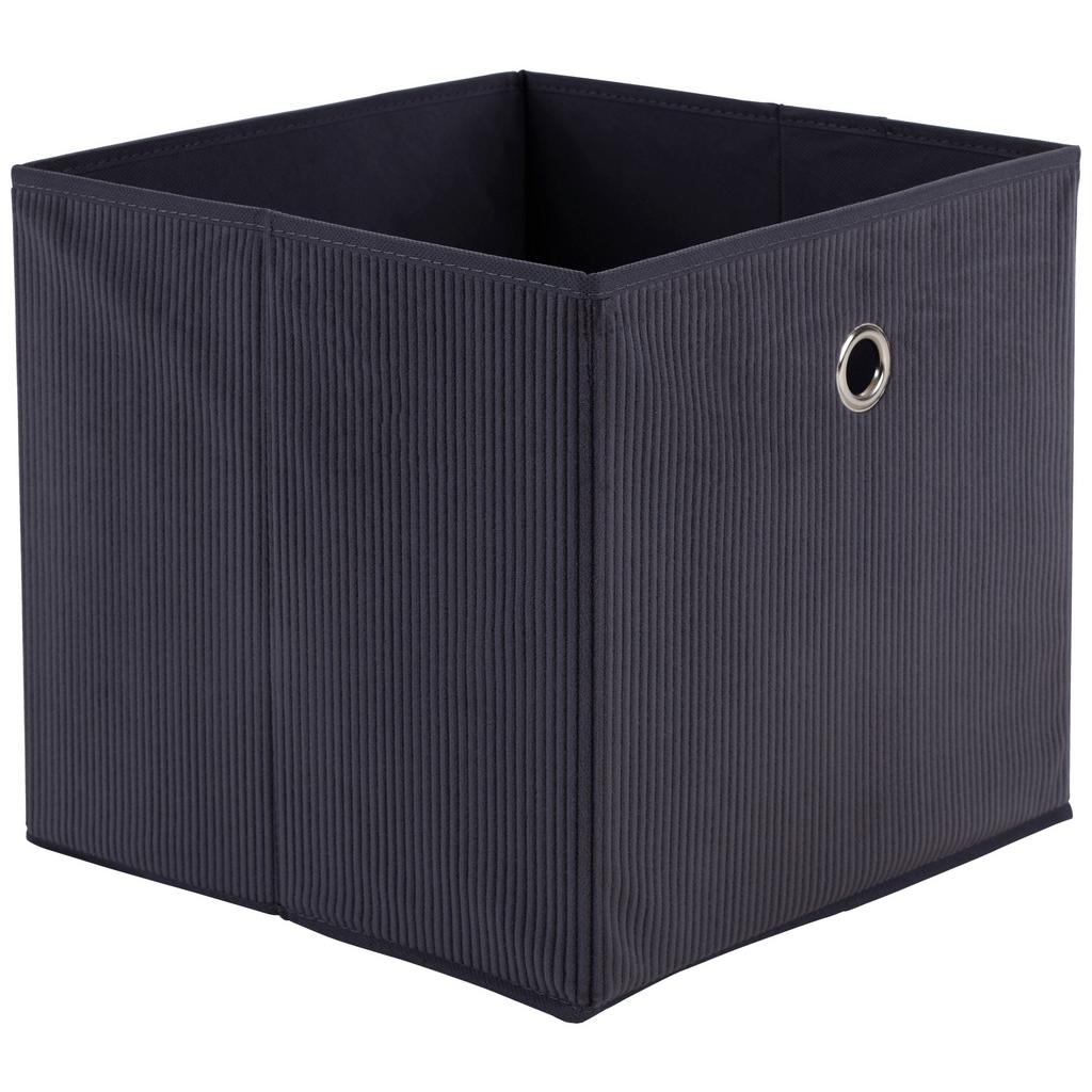 Faltbox Cubi New Kord Grau 30x30x30 cm mit Griffloch
