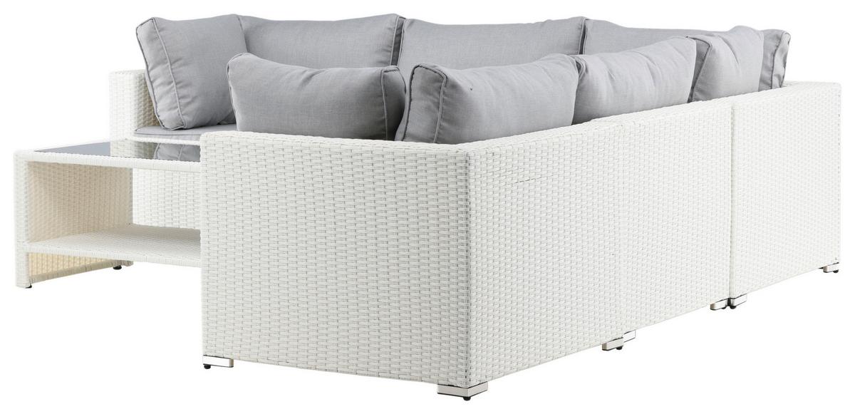 Loungegarnitur Amazon - Hellgrau, KONVENTIONELL, Kunststoff (87/249cm) - Gardenson