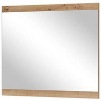 Wandspiegel Milan 85x70 Cm Rahmen Eiche Artisan Dekor - Eiche Artisan, Natur, Glas/Holzwerkstoff (85/70/2cm) - MID.YOU