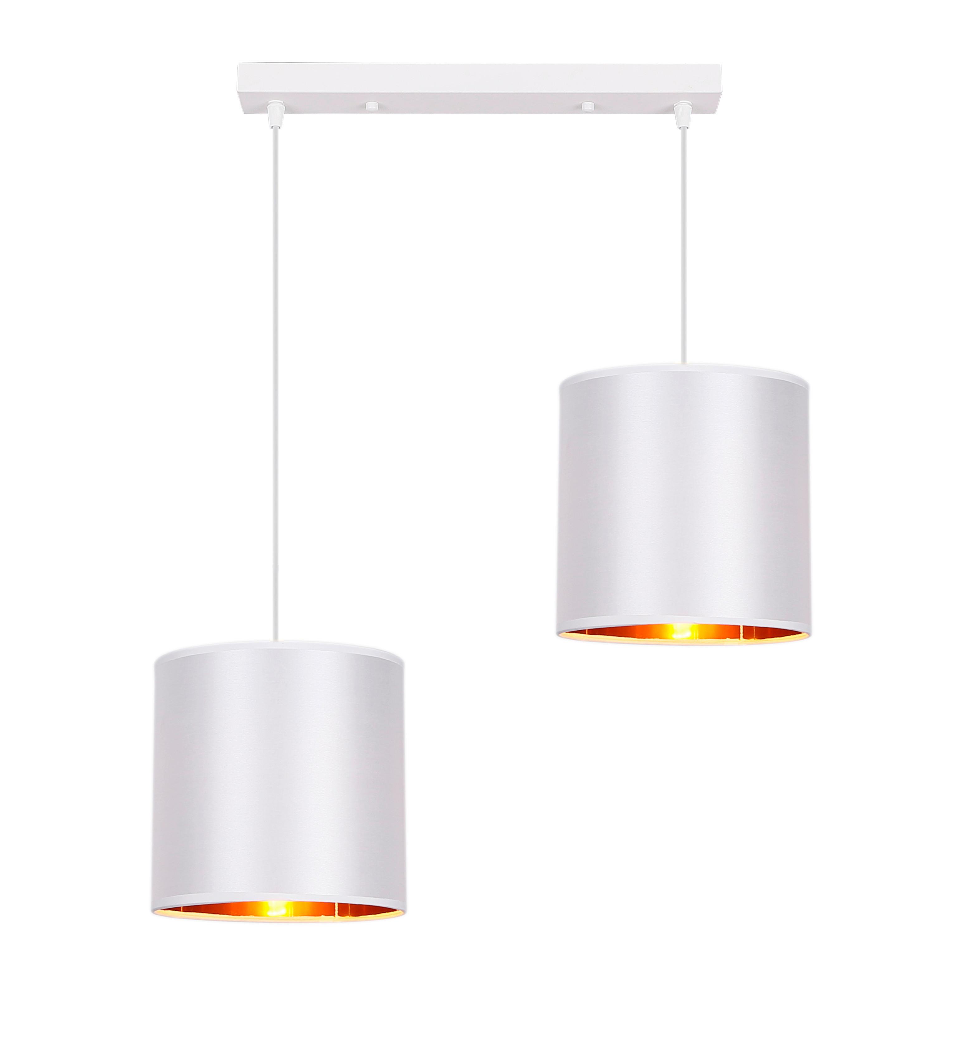 PENDELLEUCHTE 32-00644 ATLANTA - Weiß, KONVENTIONELL, Kunststoff/Metall (54/20/95cm)